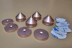 Set van 4 Aluminium Spikes in Rose Gold voor Platenspeler, Audio, Tv en Foto, Nieuw, Overige merken, Ophalen of Verzenden, Platenspeler-onderdeel