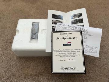 McLaren F1 AutoArt 1:18 Gelimiteerd! Zie omschrijving s.v.p. beschikbaar voor biedingen