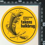 Sticker: Ontspanningscentrum Takens - Balkbrug (1), Ophalen of Verzenden, Zo goed als nieuw, Bedrijf of Vereniging