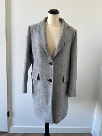Very good: grijs Zara Woman jas mantel maat L 42 44