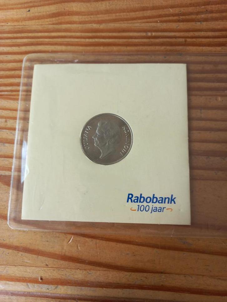 Juliana Munt - Rabobank 100 Jaar, Postzegels en Munten, Munten | Nederland, Losse munt, Overige waardes, Koningin Juliana, Ophalen of Verzenden