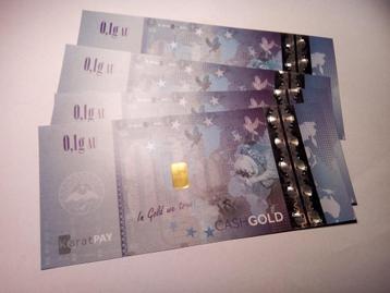 Goud baartje Carat Pay Gold coupures cashgold 24 karaats puu beschikbaar voor biedingen