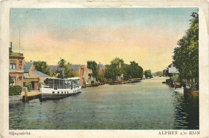 701123045 Alphen a d Rijn Rijngezicht, Verzamelen, Ansichtkaarten | Nederland, Zuid-Holland, Voor 1920, Verzenden
