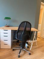 Bureau met IKEA Alex ladekast en schraag, Huis en Inrichting, Bureaus, Gebruikt, Ophalen of Verzenden