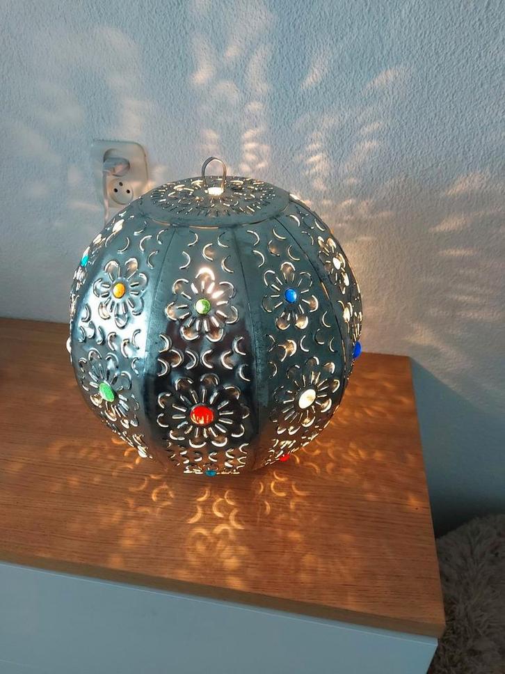 Oosterse hanglamp of tafellamp, Huis en Inrichting, Lampen | Tafellampen, Zo goed als nieuw, Minder dan 50 cm, Ophalen