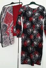 Maat S zwart rood indiase kameez shalwar katoen, Kleding | Dames, Overige typen, Zwart, Ophalen of Verzenden, Zo goed als nieuw