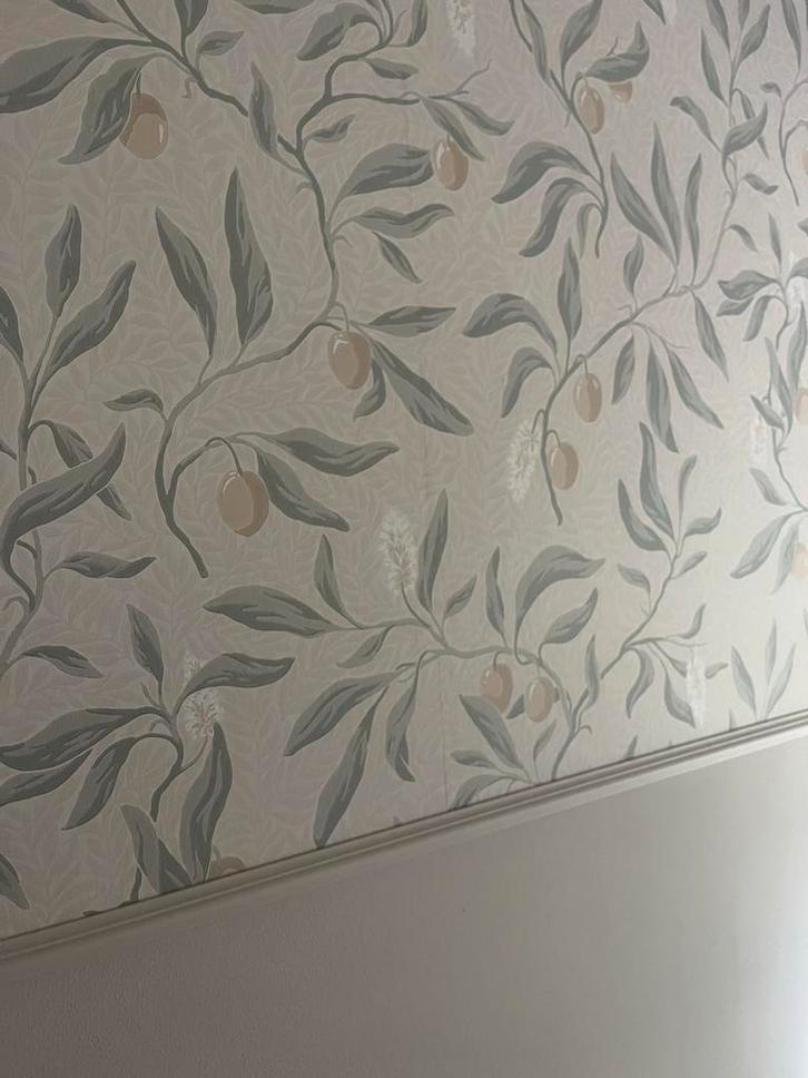 Nieuwe rol Sandberg Vinnie Sage Green behang, Huis en Inrichting, Stoffering | Behang, Groen, minder dan 10 m², Ophalen of Verzenden