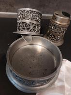 Tinnen rookstel uit tiel, Antiek en Kunst, Ophalen of Verzenden