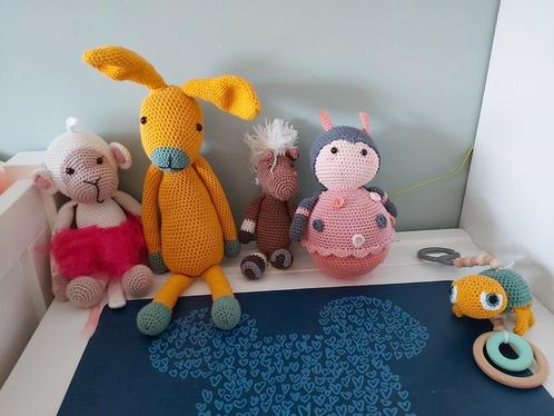 Diverse gehaakte knuffeldieren, Kinderen en Baby's, Speelgoed | Knuffels en Pluche, Zo goed als nieuw, Overige typen, Ophalen of Verzenden