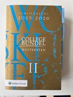 Collegebundel Wetsteksten II 2025-2026, Ophalen of Verzenden, Alpha, Nieuw, HBO