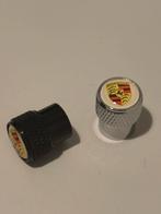 Porsche ventieldopjes crest 4/set zwart of zilver, Ophalen of Verzenden, Nieuw, Porsche