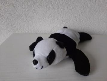 Liggend Panda Knuffeltje Knuffel Korrels in lijfje 21 cm. beschikbaar voor biedingen