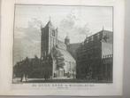 Middelburg, Oude Kerk, aanzicht, 1755, Antiek en Kunst, Kunst | Etsen en Gravures, Verzenden