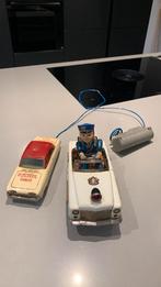 Nomura blikken politiewagen en Bandia lesauto, Antiek en Kunst, Antiek | Speelgoed, Ophalen of Verzenden