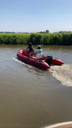 Quicksilver 430 Rubberboot met 25PK Mercury incl. trailer, Watersport en Boten, Rubberboten, Ophalen, Quicksilver, Gebruikt, Benzine