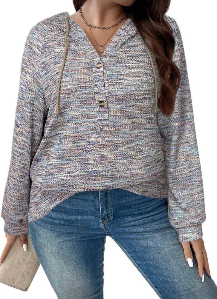 Trui Lena Paars (44-52), Kleding | Dames, Grote Maten, Nieuw, Trui of Vest, Paars, Verzenden