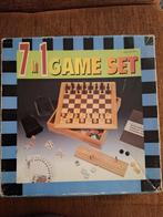 Houten 7 in 1 game set, Hobby en Vrije tijd, Gezelschapsspellen | Bordspellen, Een of twee spelers, Ophalen of Verzenden, Zo goed als nieuw