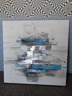 Abstracte kunst groot olieverf schilderij. 80x80cm, Ophalen