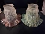 Antieke glazen lampenkapjes, Antiek en Kunst, Antiek | Lampen, Ophalen of Verzenden