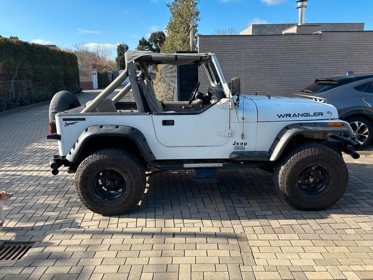 Jeep wrangler 1989 Wit, Auto's, Jeep, Particulier, Wrangler, Benzine, Cabriolet, Geïmporteerd, Wit, Grijs, Vierwielaandrijving