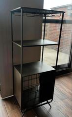 Stijlvol wijnrek met glazenhouder en decoratieplank, Huis en Inrichting, Woonaccessoires | Wijnrekken, Ophalen, 15 tot 25 flessen