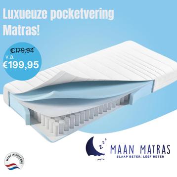 Luxe Pocketvering Matras 160x200x25 | GOEDKOOPSTE UIT NL beschikbaar voor biedingen