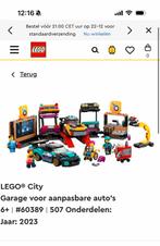 LEGO City Garage voor aanpasbare auto's 60389, Ophalen of Verzenden, Nieuw, Complete set, Lego