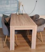 Jysk HALLUND Eettafel - Eikenhout - 80x160cm, Ophalen, Eikenhout, Scandinavisch, 50 tot 100 cm