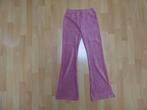 Oudroze flared rib broek van de HEMA, maat 146/152 ZGAN!, Broek, Meisje, Ophalen of Verzenden, Zo goed als nieuw