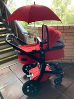 Joolz kinderwagen - Rood - 2 in 1, Kinderen en Baby's, Kinderwagens en Combinaties, Gebruikt, Verstelbare duwstang, Ophalen, Kinderwagen