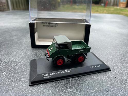 Unimog 70200 tractor/ werktuigendrager Boehringer Minichamps, Hobby en Vrije tijd, Modelauto's | 1:43, Zo goed als nieuw, Tractor of Landbouw