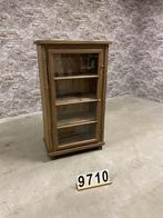 Industriële vitrinekast 1 deurs nr9710, Met deur(en), Vintage, Zo goed als nieuw, 25 tot 50 cm