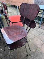 4 Formica Stoeltjes, Huis en Inrichting, Stoelen, Ophalen, Gebruikt, Overige kleuren, Vier