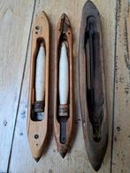 3 oude schietspoelen voor een weefgetouw, Ophalen of Verzenden