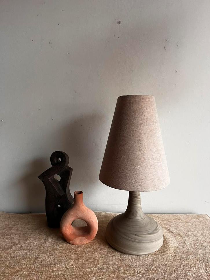 Mid Century Rosenthal keramiek lamp Bjørn Wiinblad 1970’s, Huis en Inrichting, Lampen | Tafellampen, Zo goed als nieuw, Minder dan 50 cm