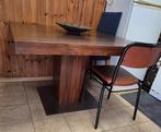 GRATIS grote vierkante 8 persoons massief houten eettafel, Ophalen, Gebruikt, 100 tot 150 cm, Vierkant