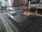 Glazen tafel, Huis en Inrichting, 50 tot 100 cm, Minder dan 50 cm, Glas, Gebruikt