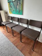 Vintage eetkamerstoelen Martin Stoll, Huis en Inrichting, Ophalen, Gebruikt, Metaal, Vier