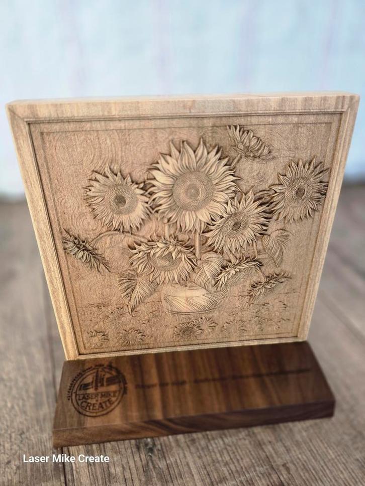 Zonnebloem Decoratie - Van Gogh Stijl, Verzamelen, Poppenhuizen en Toebehoren, Nieuw, Decoratie, Ophalen of Verzenden