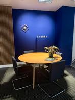 Mooie ronde houten tafel 140cm, Huis en Inrichting, Ophalen of Verzenden, Zo goed als nieuw, Vijf personen of meer, Modern bohemian