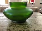 Antieke groene glazen vaas, Antiek en Kunst, Antiek | Vazen, Ophalen