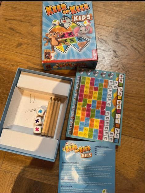 Keer op Keer Kids - Leuk spel, complete set!, Hobby en Vrije tijd, Gezelschapsspellen | Bordspellen, Zo goed als nieuw, Drie of vier spelers
