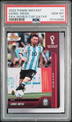 Messi WK Qatar 2022 Panini Instant PSA 10, Ophalen of Verzenden, Zo goed als nieuw, Losse kaart