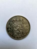 2,5 gulden 1960 Nederland - Juliana Koningin der Nederlanden, Postzegels en Munten, Munten | Nederland, Zilver, 2½ gulden, Ophalen of Verzenden