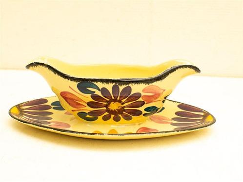 jus/Saus schaaltje met vast schoteltje 32369, Huis en Inrichting, Keuken | Servies, Gebruikt, Schaal of Schalen, Overige stijlen