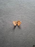 Gouden Hanger Hart met Robijn - Foto Medaillon, Sieraden, Tassen en Uiterlijk, Kettinghangers, Gebruikt, Ophalen of Verzenden