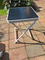 Alu.inium klapstoel/ tafeltje, Caravans en Kamperen, Kampeermeubelen, Ophalen of Verzenden, Zo goed als nieuw, Campingtafel