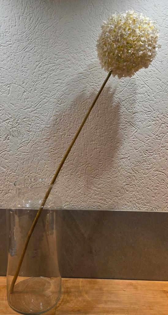 Xl sneeuwbal kunstbloem 1 meter lang, Huis en Inrichting, Woonaccessoires | Kunstplanten en Kunstbloemen, Gebruikt, Ophalen of Verzenden