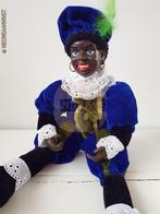 Authentieke etalage zwarte Piet pop - 45cm, blauw/groen, Diversen, Sinterklaas, Verzenden, Zo goed als nieuw