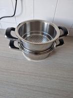 Nette amc stoomopzet pan zondag weg, Huis en Inrichting, Keuken | Potten en Pannen, Ophalen of Verzenden, Zo goed als nieuw, Rvs